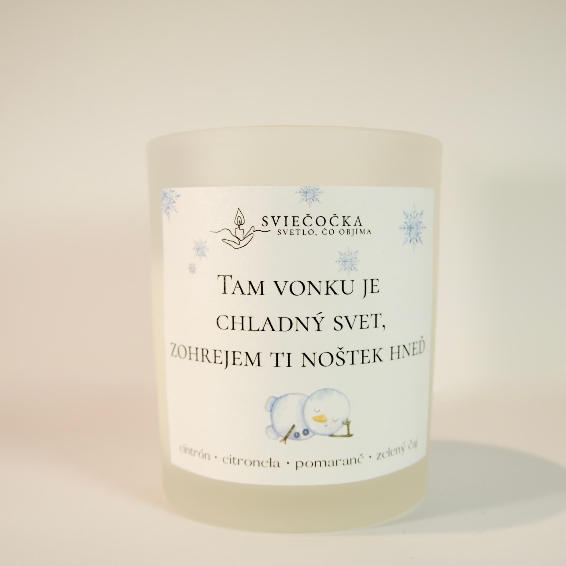 Noštek cintrón · citronela · pomaranč · zelený čaj 140g ručne vyrábaná sójová sviečka sójový vosk - pohľad 2