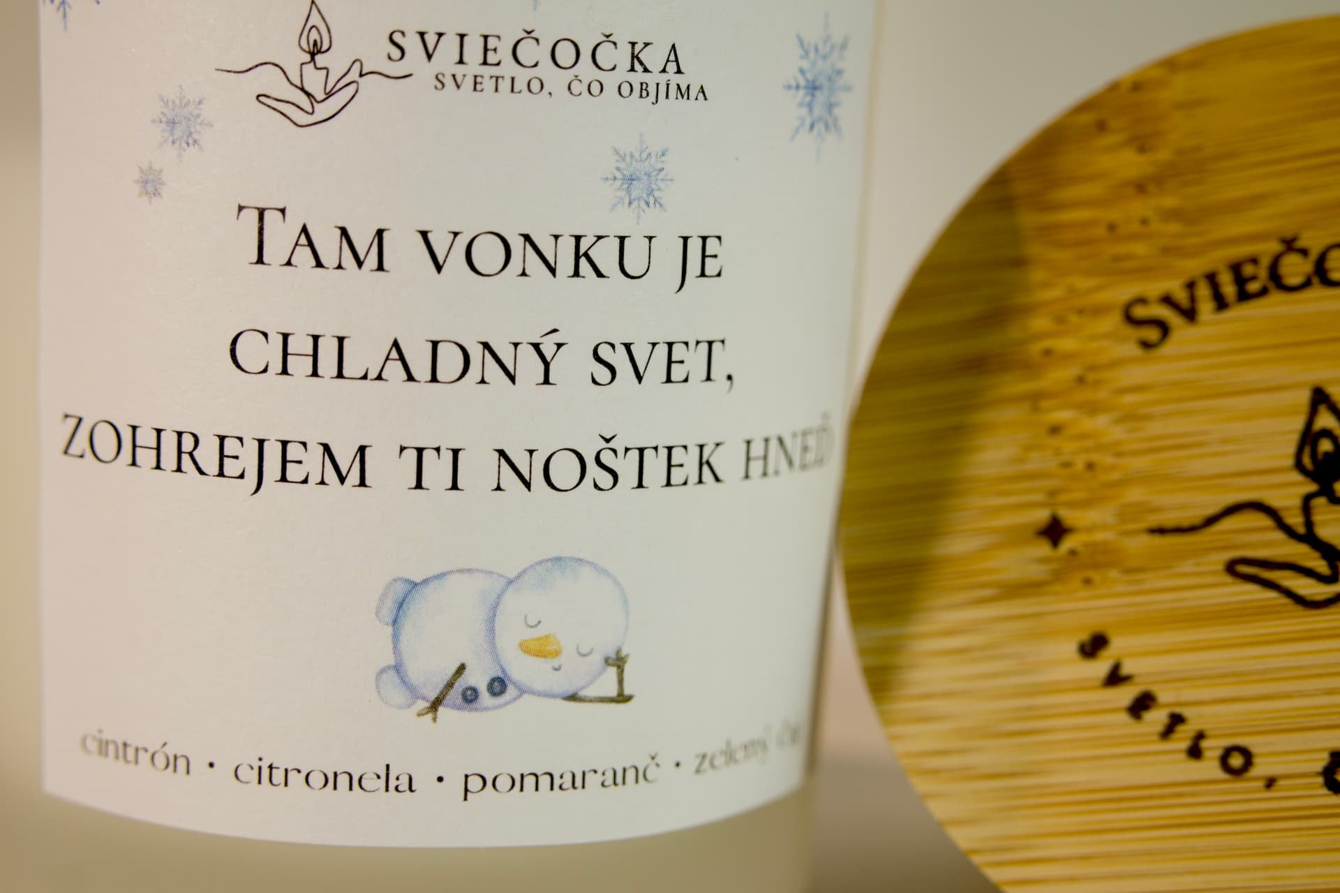Noštek cintrón · citronela · pomaranč · zelený čaj 140g ručne vyrábaná sójová sviečka sójový vosk - pohľad 5
